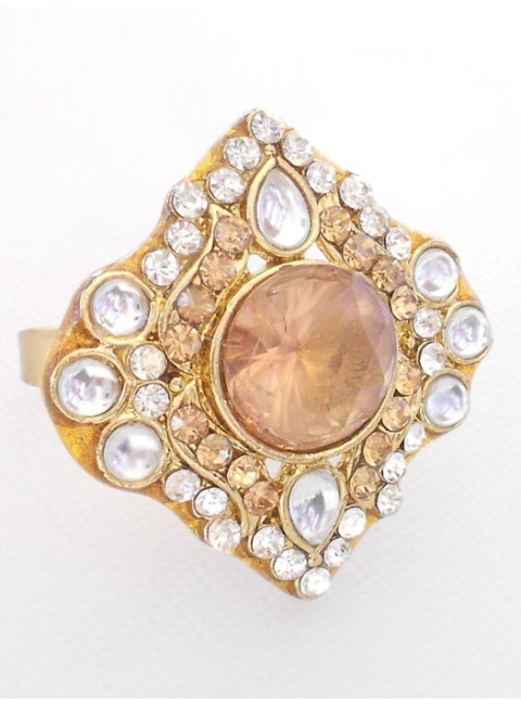 Kundan Finger Ring